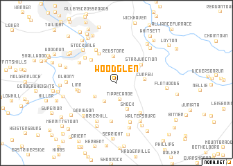 map of Woodglen