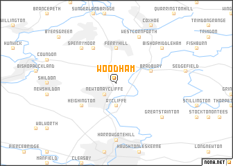 map of Woodham