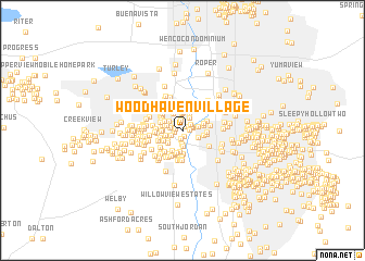 map of Woodhaven Village