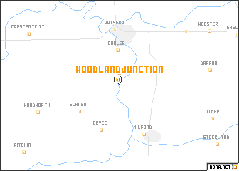 map of Woodland Junction