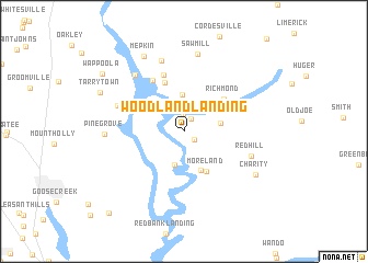 map of Woodland Landing