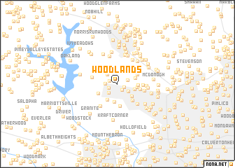 map of Woodlands