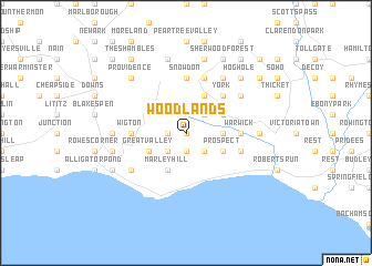 map of Woodlands