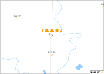 map of Woodland