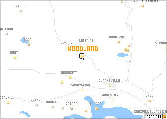 map of Woodland