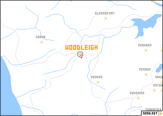 map of Woodleigh