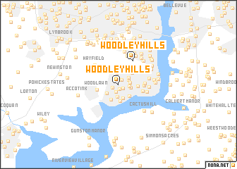 map of Woodley Hills