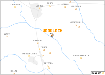 map of Woodloch