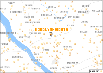 map of Woodlyn Heights