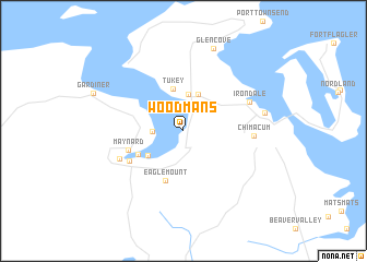 map of Woodmans