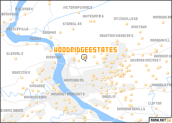 map of Woodridge Estates