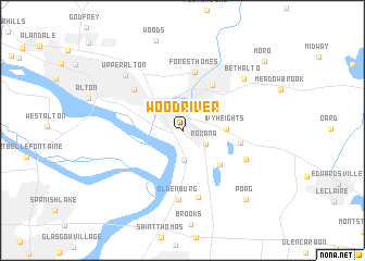 map of Wood River