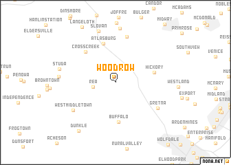 map of Woodrow