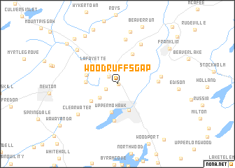 map of Woodruffs Gap