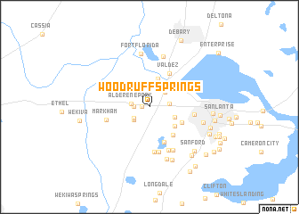 map of Woodruff Springs