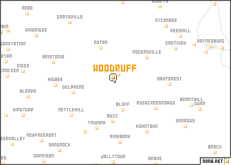 map of Woodruff