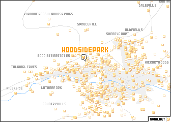 map of Woodside Park