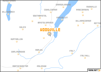 map of Woodville