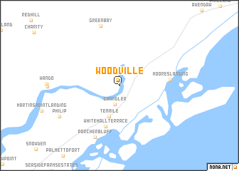 map of Woodville