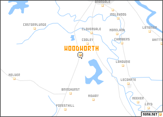 map of Woodworth