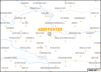 map of Woofferton