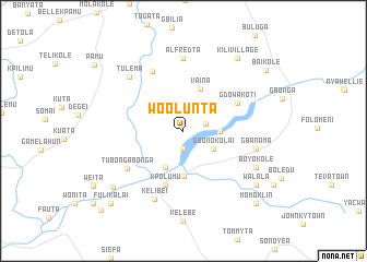 map of Woolunta