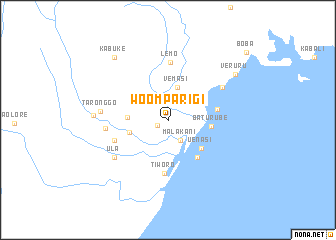 map of Woomparigi