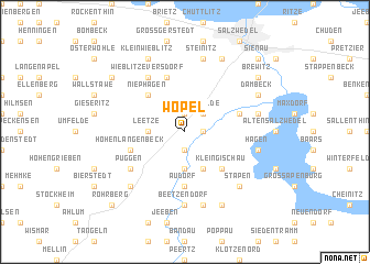 map of Wöpel