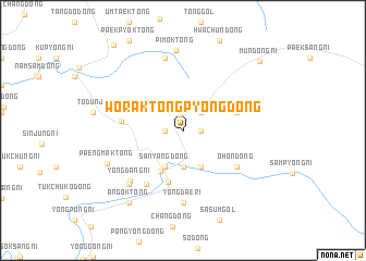 map of Wŏraktong-P\