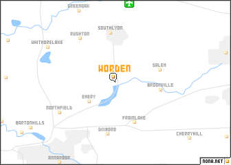 map of Worden