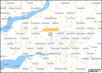 map of Wŏrha-ri