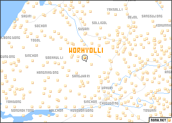 map of Wŏrhyŏl-li