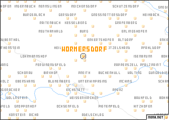 map of Wörmersdorf
