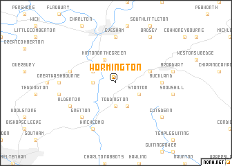 map of Wormington