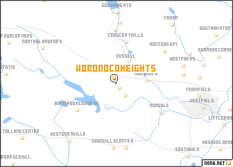 map of Woronoco Heights