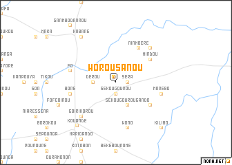 map of Worou Sanou