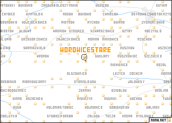 map of Worowice Stare