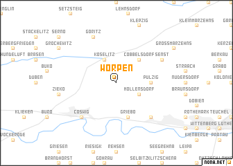 map of Wörpen