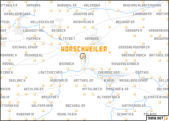 map of Wörschweiler