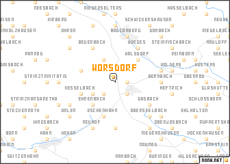 map of Wörsdorf