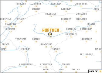 map of Worthen