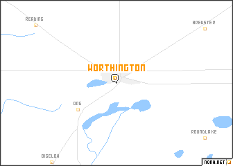 map of Worthington