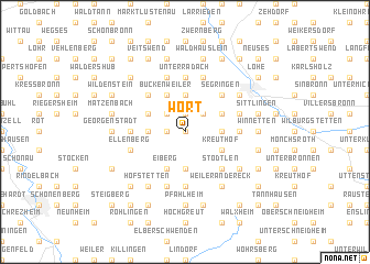 map of Wört