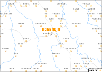 map of Wosengim