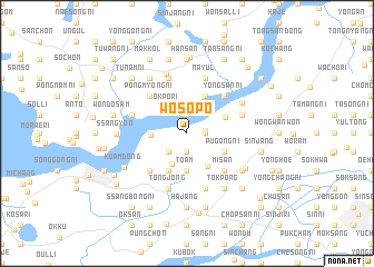 map of Wŏsŏp\