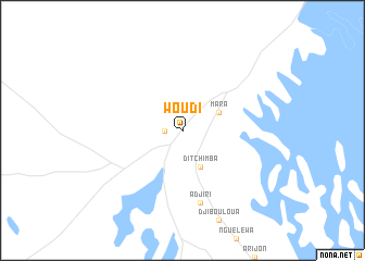 map of Woudi