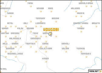 map of Wougobi