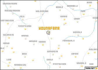 map of Wounafara