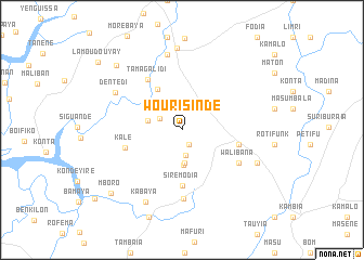 map of Wourisindé