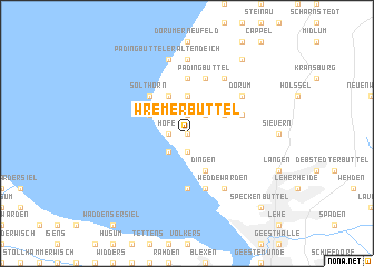 map of Wremerbüttel